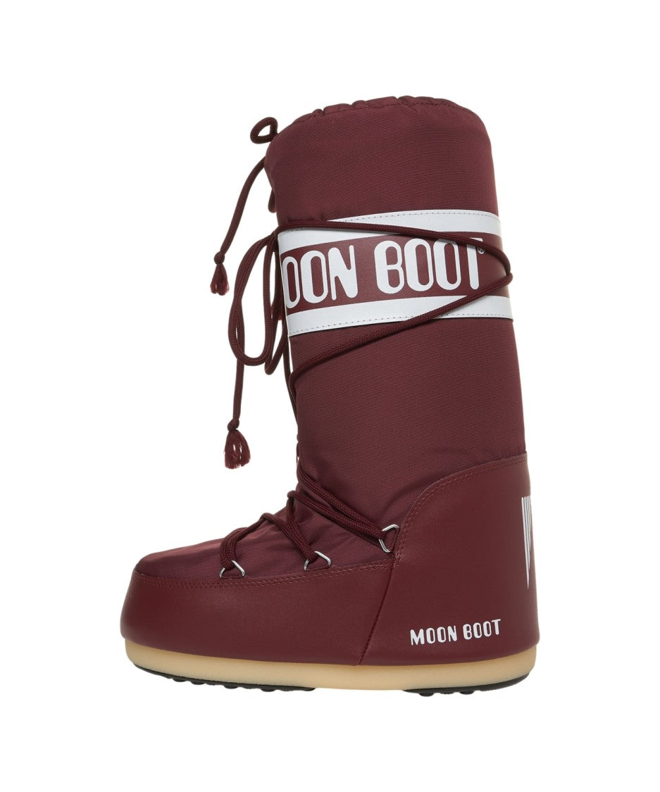 Moon Boot High-Insulated Burgundy Nylon Boots