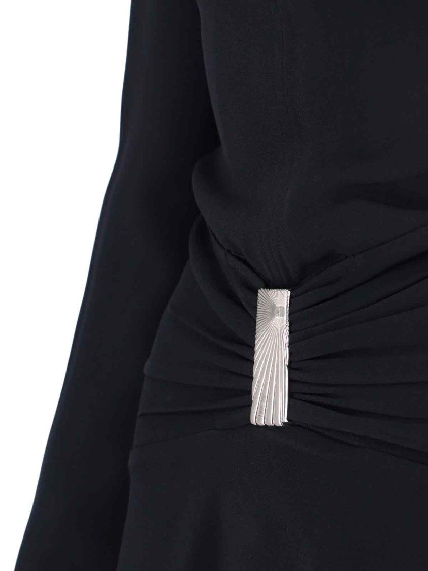 The Attico Mini Dress With Deep V-Neck