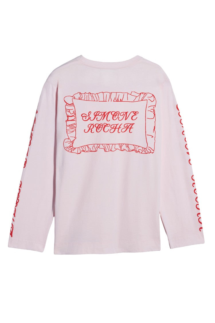 Simone Rocha Pillowcase Logo Long Sleeve T-Shirt