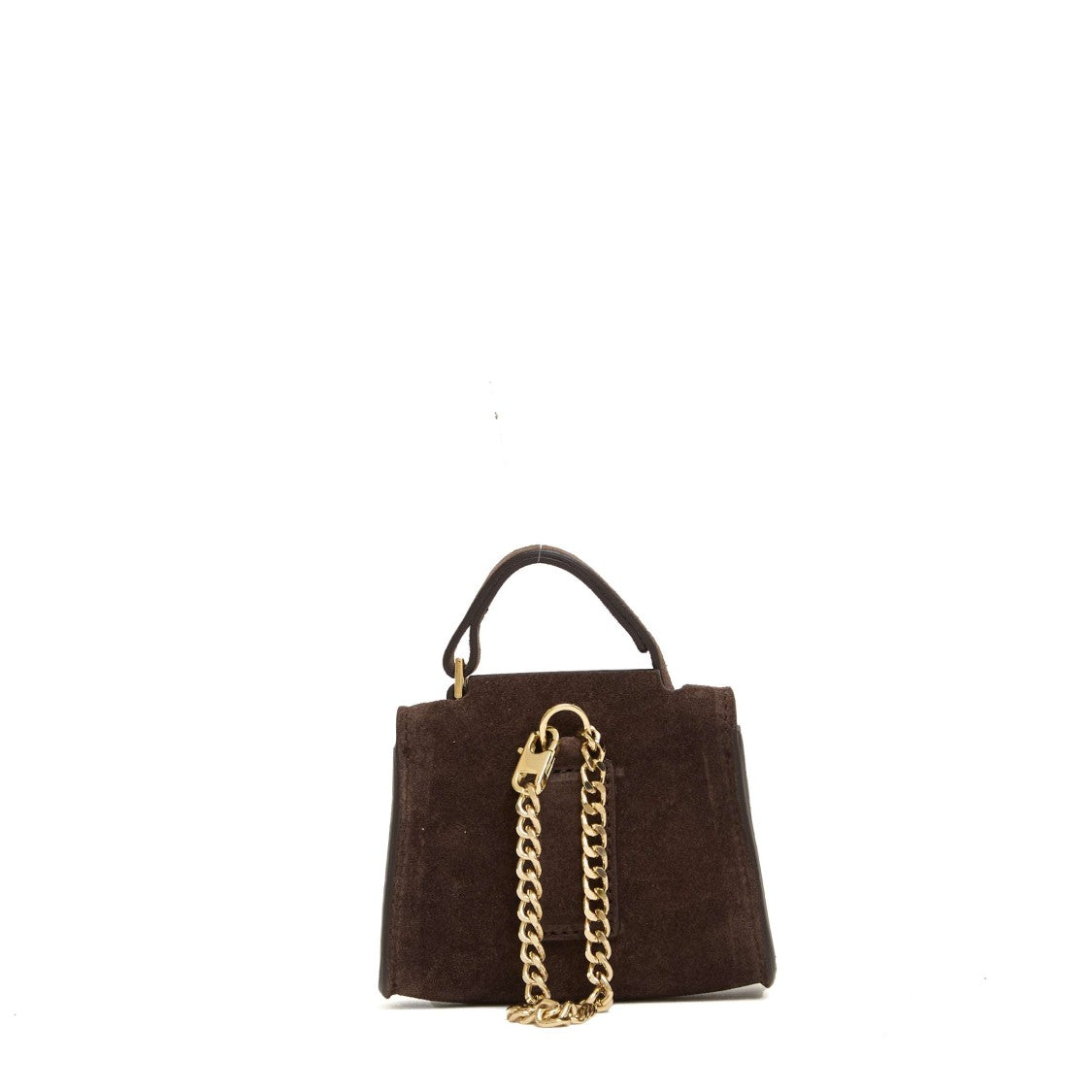Orciani Mini Suede Wallet With Detachable Chain