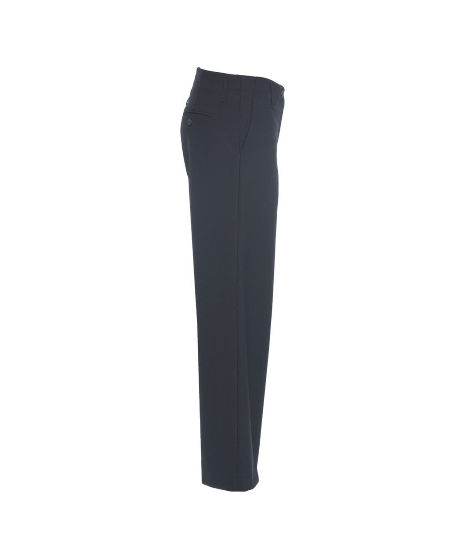 Semi Couture Straight-Leg Trousers With Mid-Rise Waist