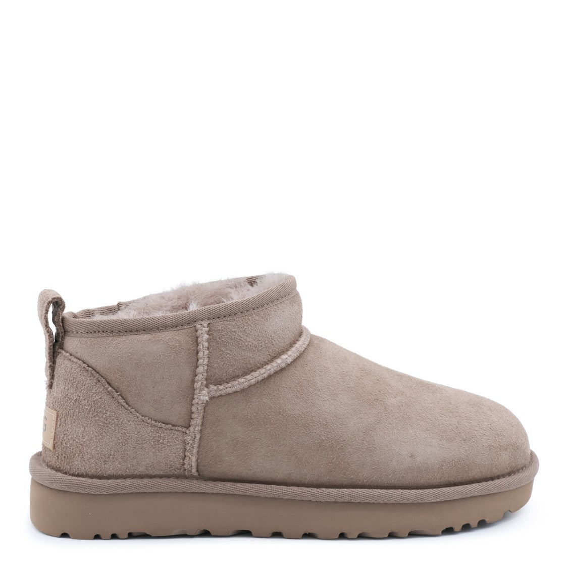 Ugg Suede Ankle Boots With Plush Lining