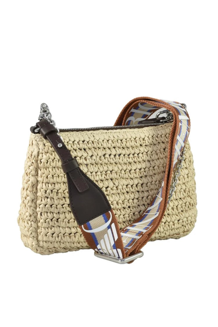 Emporio Armani Raffia Bag - Beige