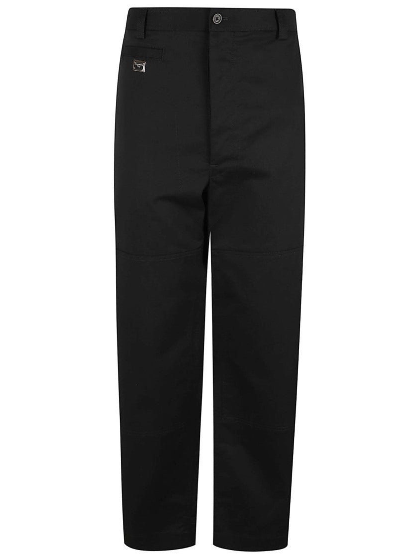 Dolce & Gabbana Classic Straight-Leg Trousers With Subtle Stitching Detail