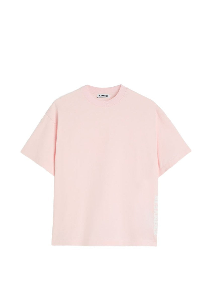 Jil Sander Black Boxy Oversized Logo Cotton T-Shirt