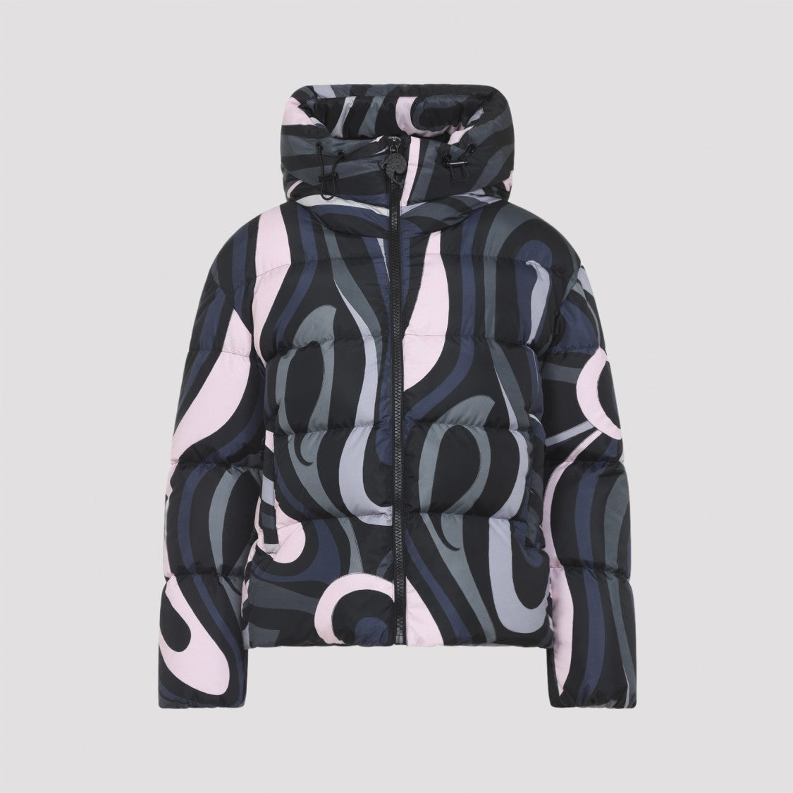 Pucci Abstract Swirl Pattern Puffer Coat