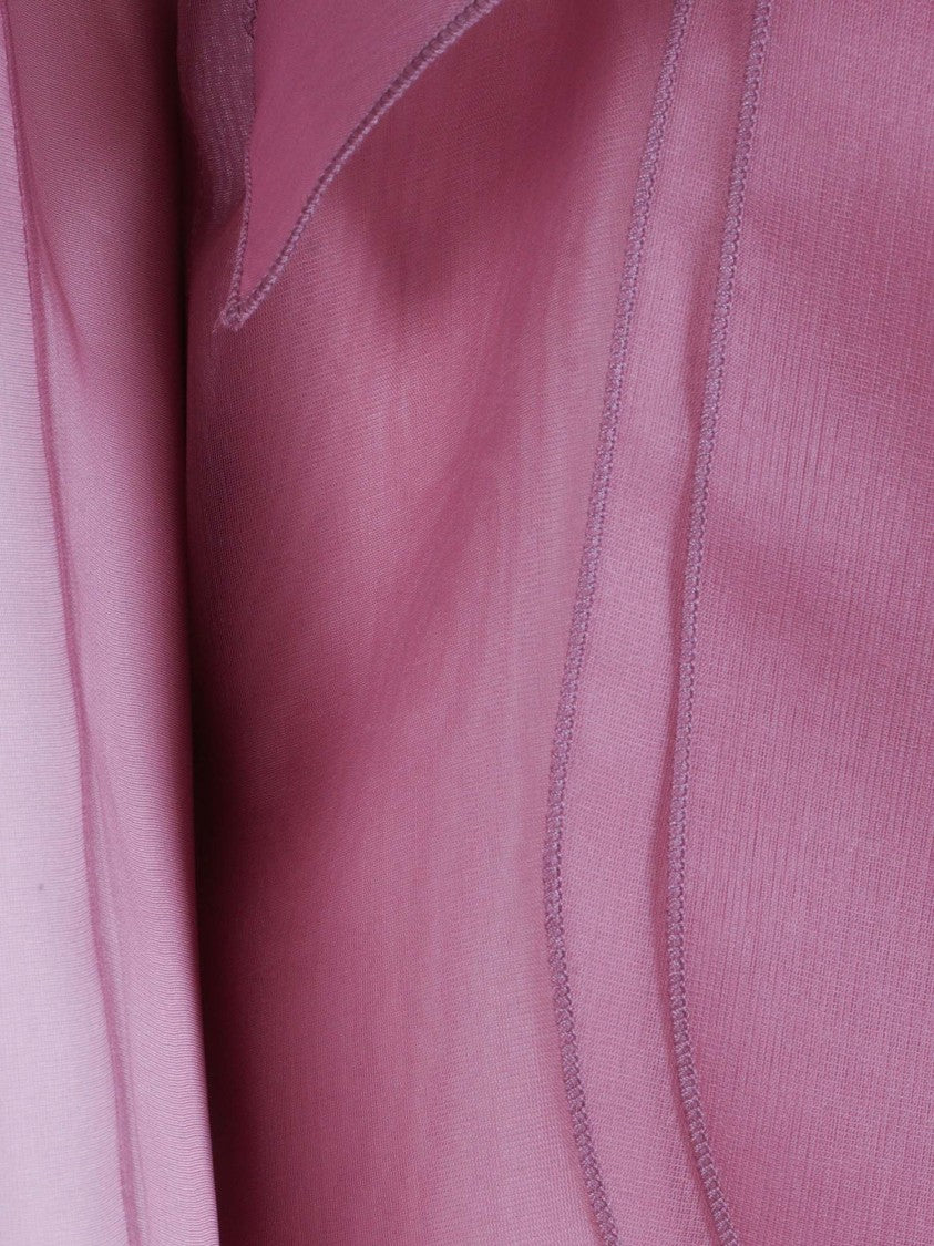 Antonelli Firenze Translucent Silk Belted Wrap Jacket
