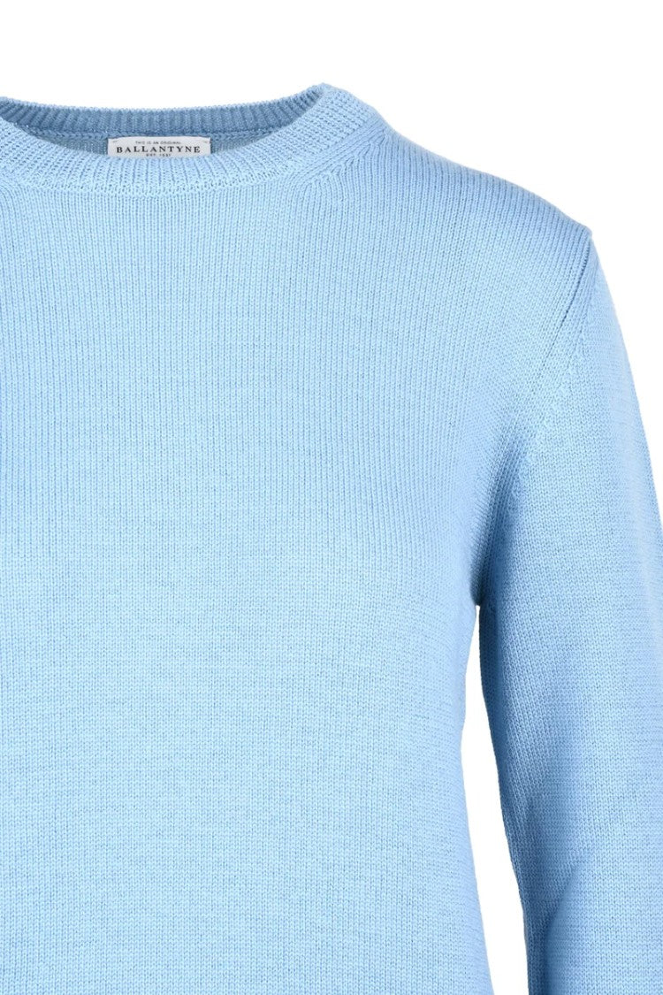 Ballantyne Crew Neck Sweater - Light Blue