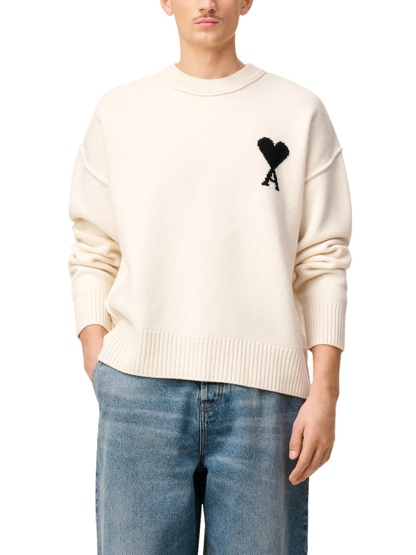 Ami Felted Wool Sweater