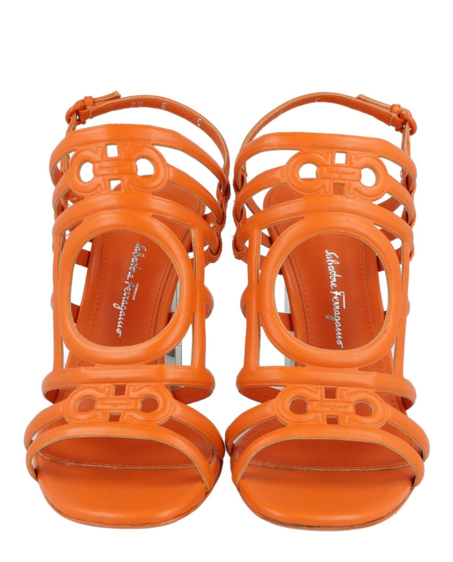 Ferragamo Florenza X Slingback Heel Sandals
