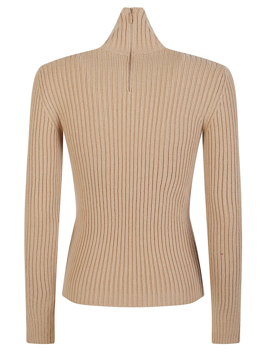 Max Mara Aral1234 Ribbed Wool-Blend Turtleneck Sweater