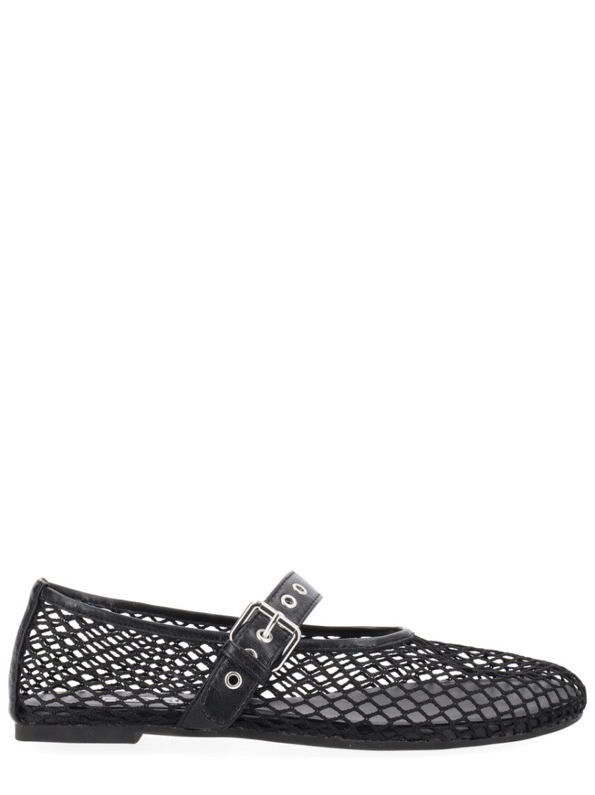 Senso Carina Black Mesh Diamond Flats