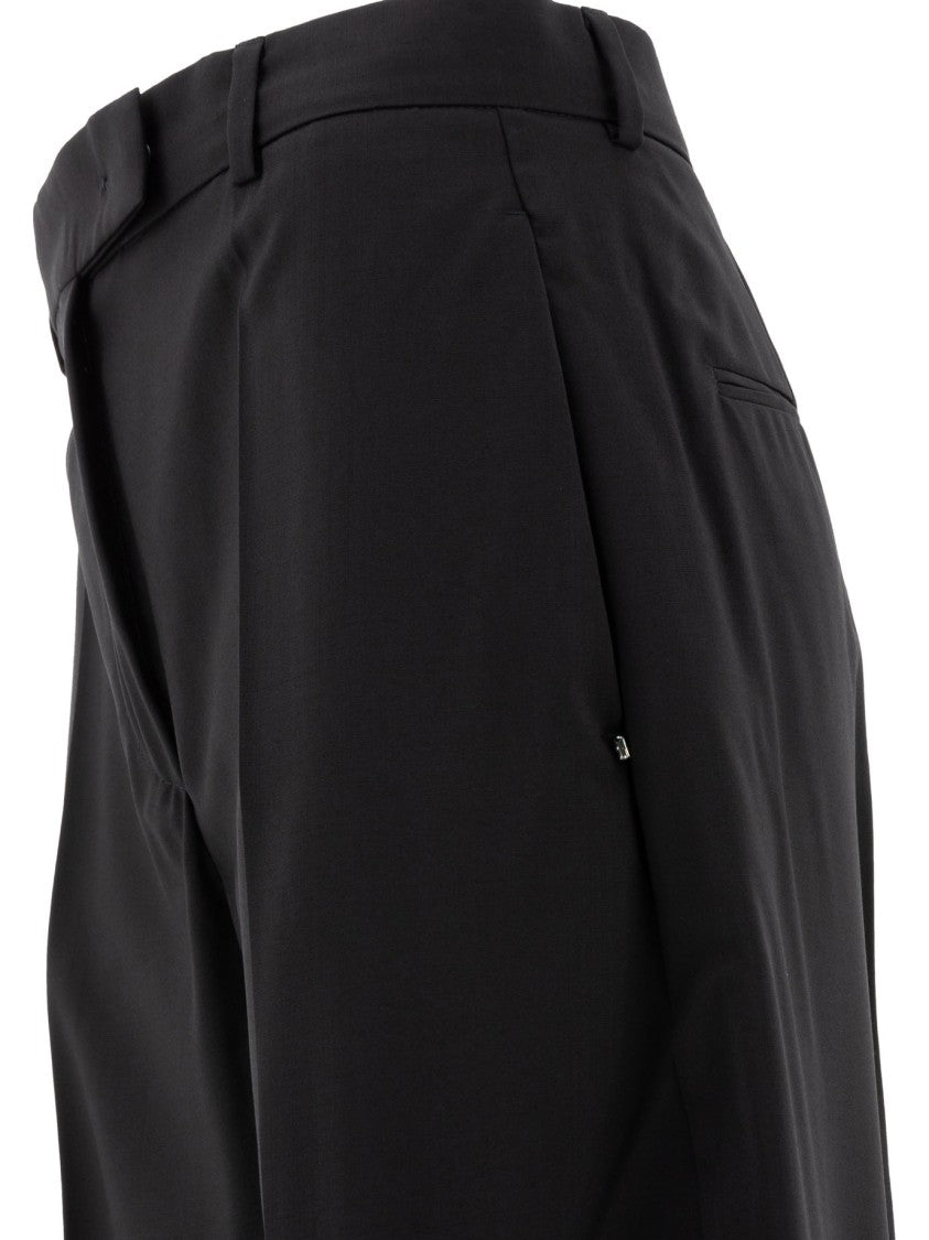 Max Mara Oversize Trousers In Stretch Wool