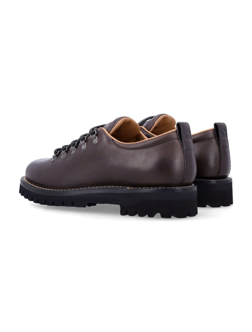 Church's Low-Profile Brown Leather Shoes With Rugged Sole