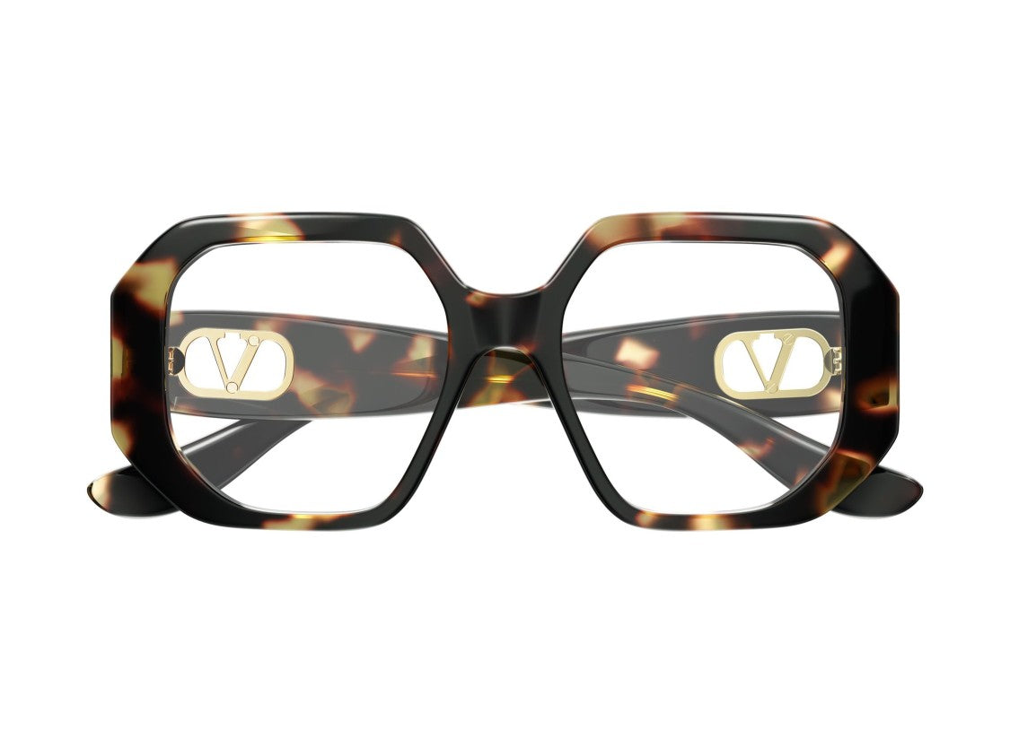 Valentino Vg0003o Tortoiseshell Acetate Oversized Geometric Eyeglasses