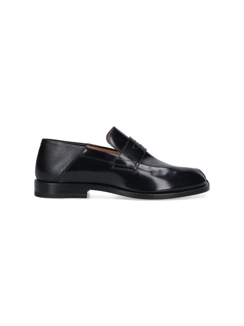 Maison Margiela "Tabi" Loafers, In Black Calfskin