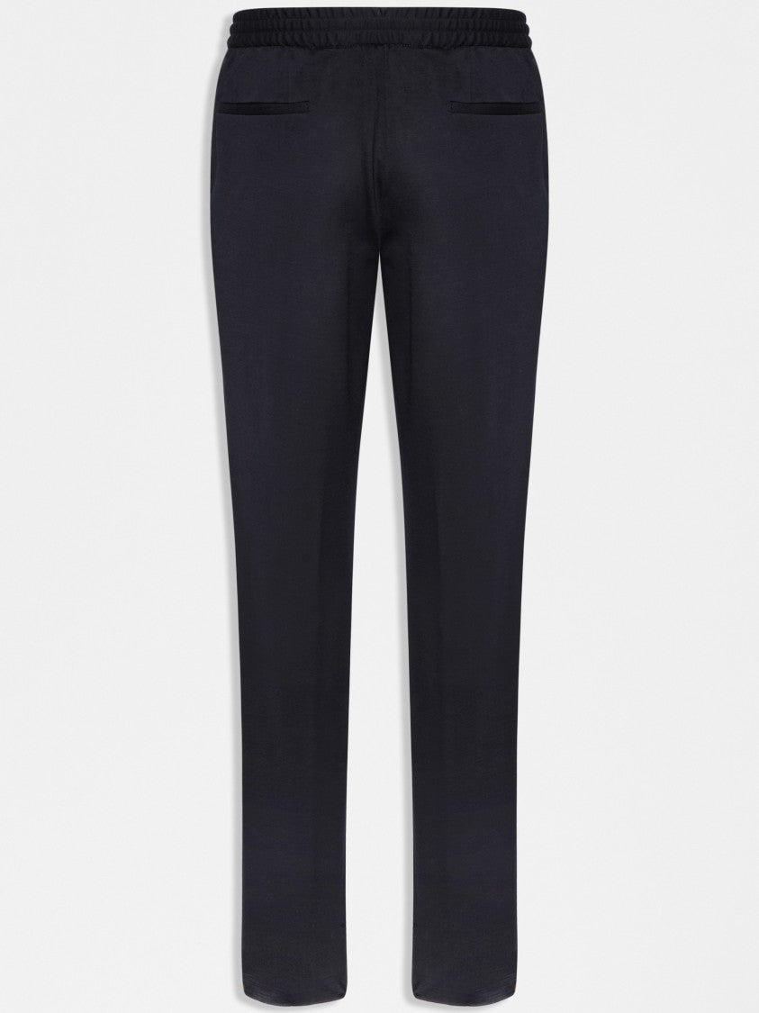 Lardini Black Easy Wear Drop Two-Piece Suit