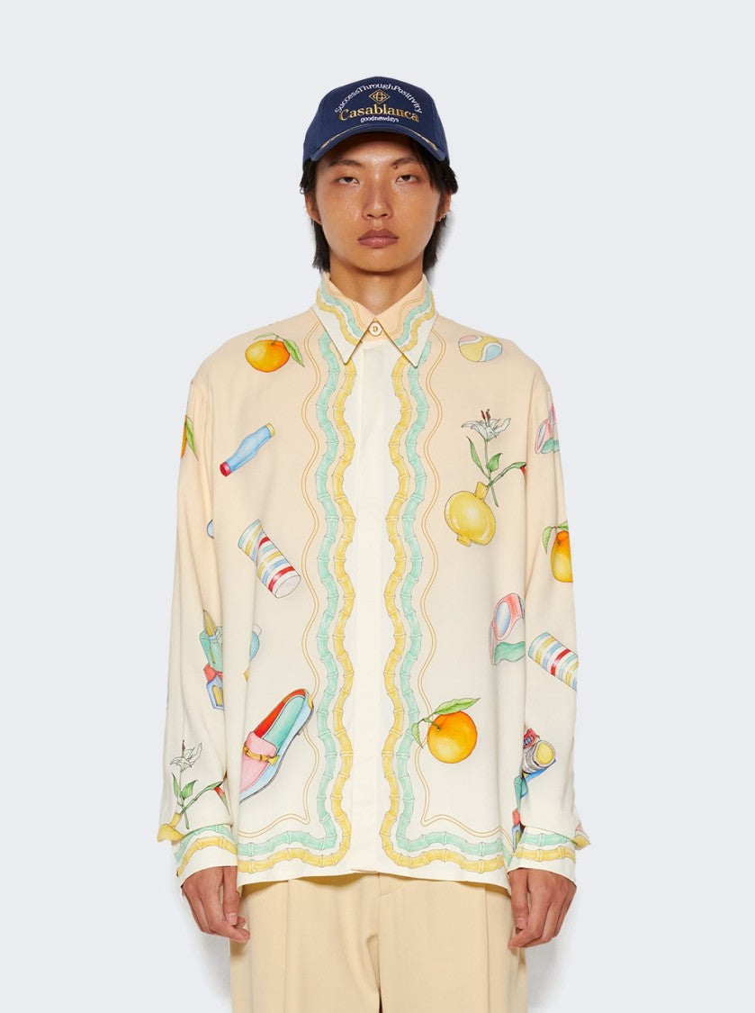 Casablanca Objets En Vrac Cuban Collar  Shirt