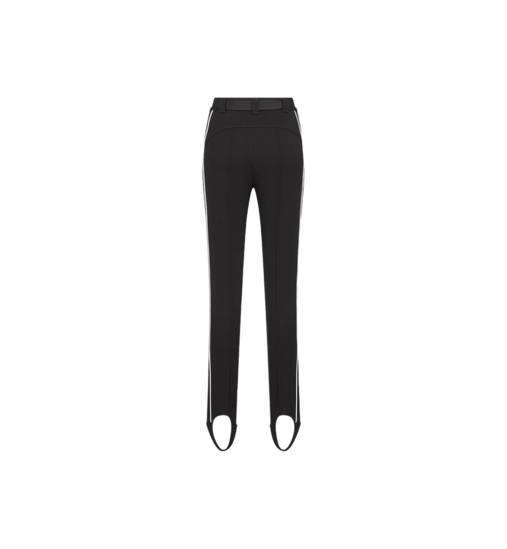 Christian Dior High-Waisted Skinny Stirrup Loop Side-Stripe Pants