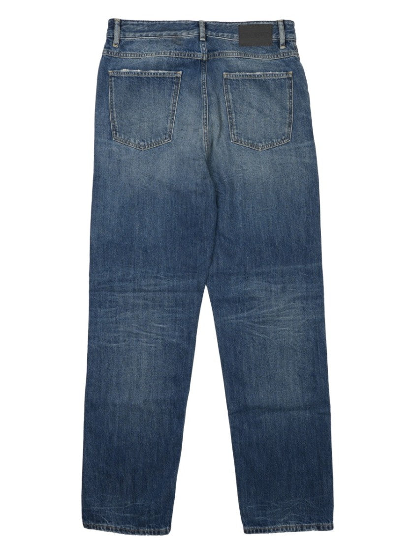 Closed Classic Medium Blue Denim Jeans With Five-Pocket Design