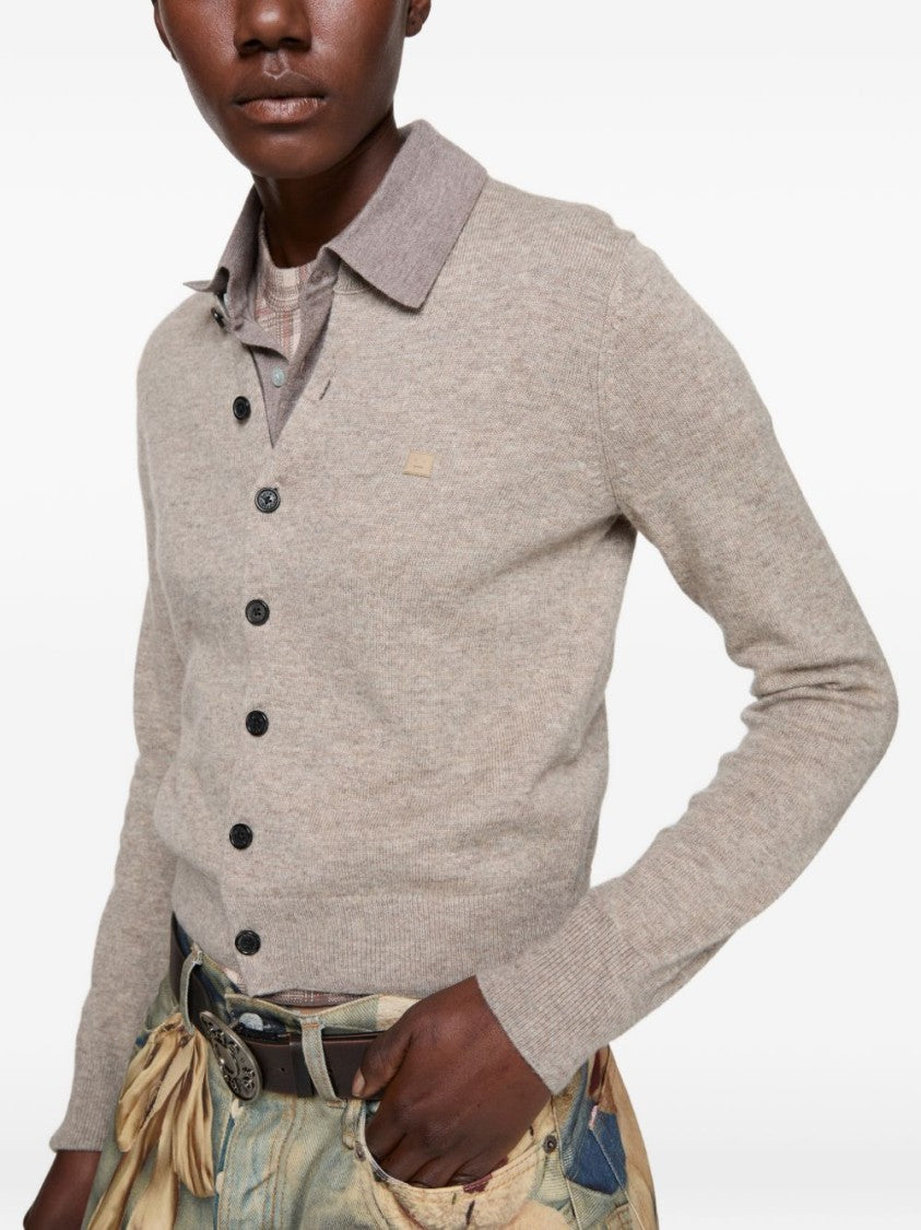 Acne Studios Button-Down Fine-Knit Sweater