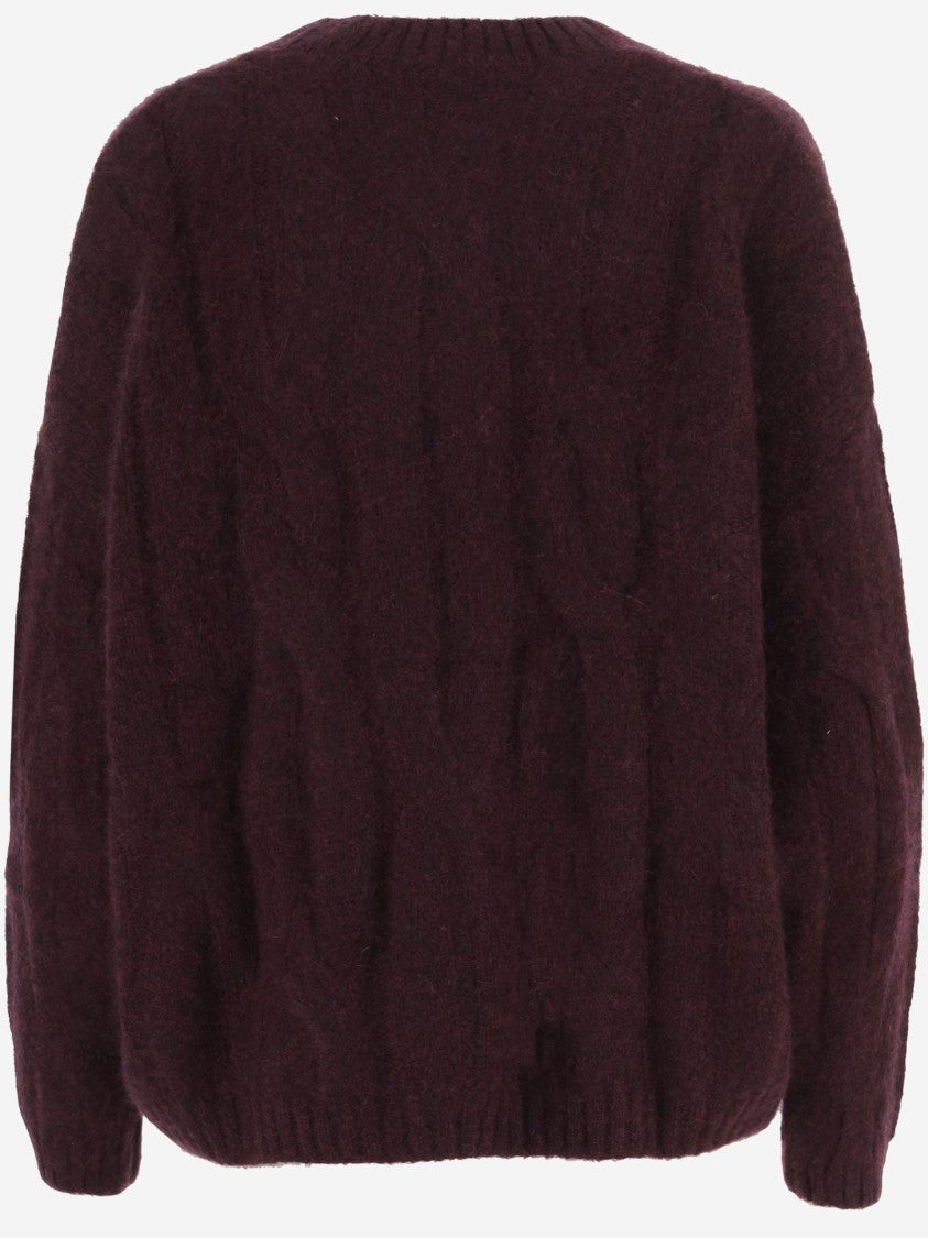 Allude Cashmere Silk Ribbed Edges Sweater