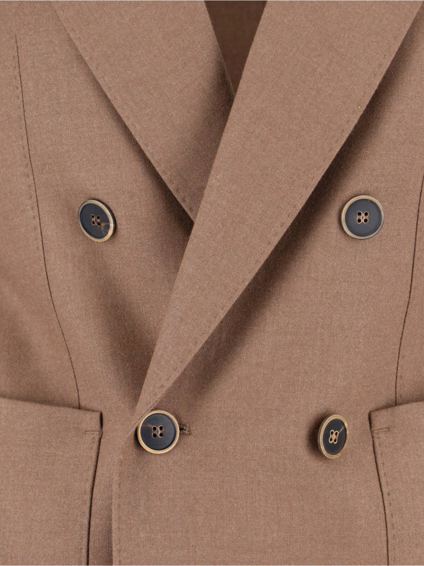Max Mara "Harald" Double-Breasted Blazer – Brown