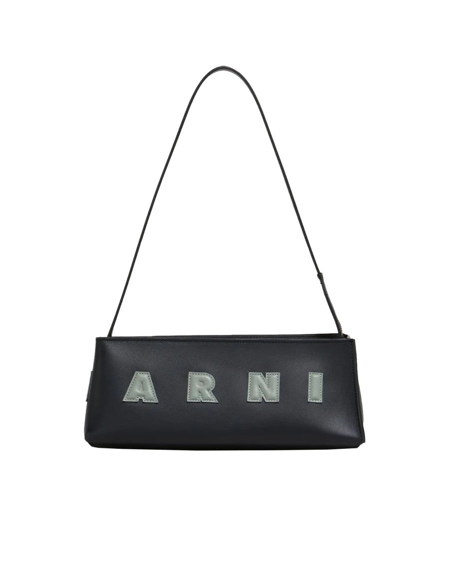 Marni Museo Baguette Black Leather Shoulder Bag