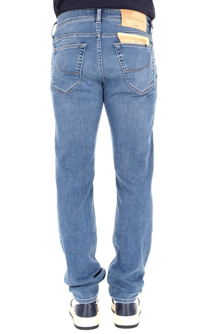 Jacob Cohen Nick Slim Fit Beige Label Jeans