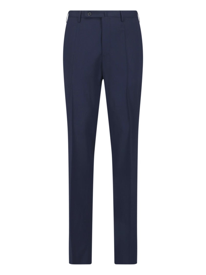 Incotex Virgin Wool Trousers – Navy