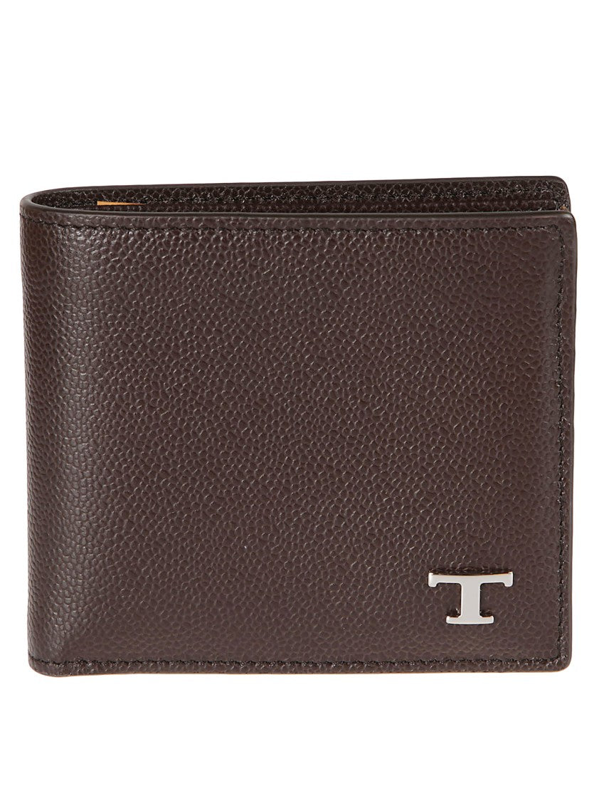 Tod's Tsi Brown Textured Leather Wallet