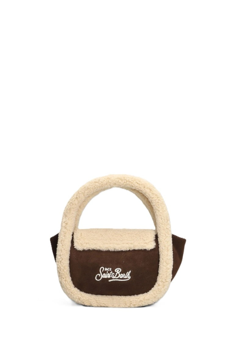 Mc2 Saint Barth Gilda Mutton Suede Shoulder Bag