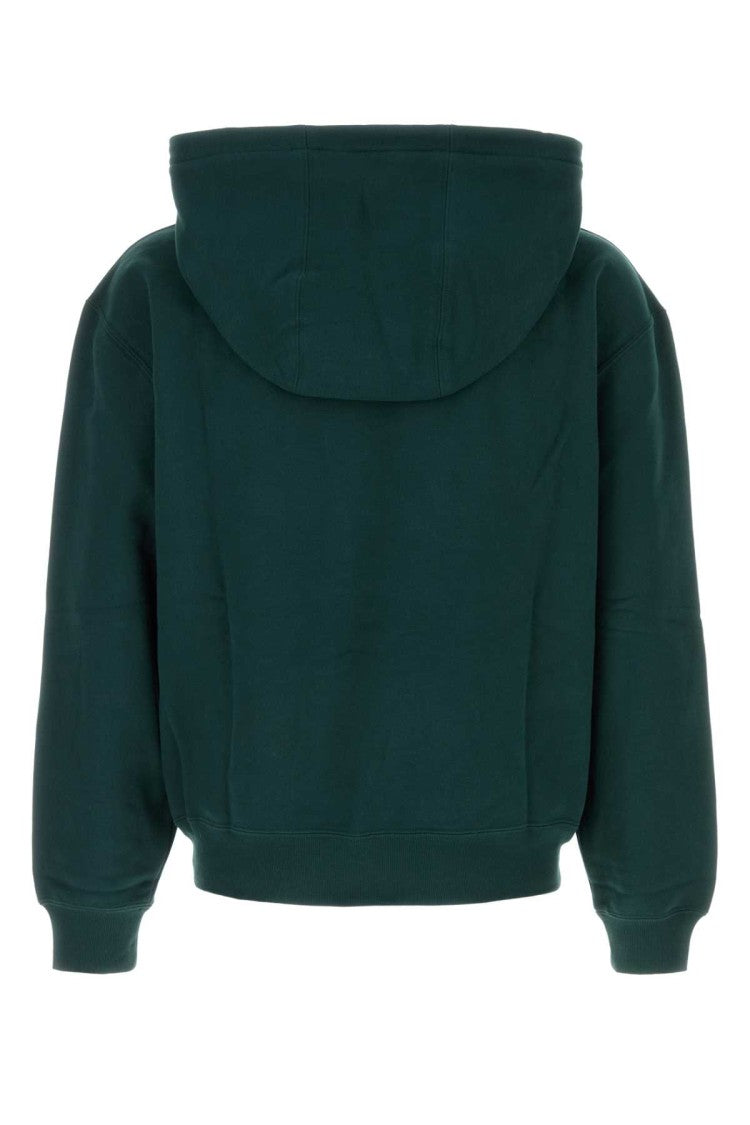 Saint Laurent Petrol Blue Cotton Sweatshirt