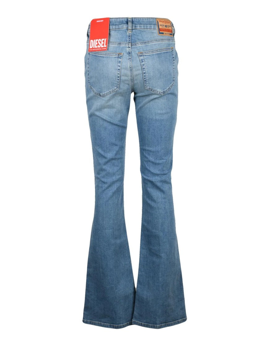 Diesel Light Blue Cotton-Blend D-Ebbey Slim Jeans