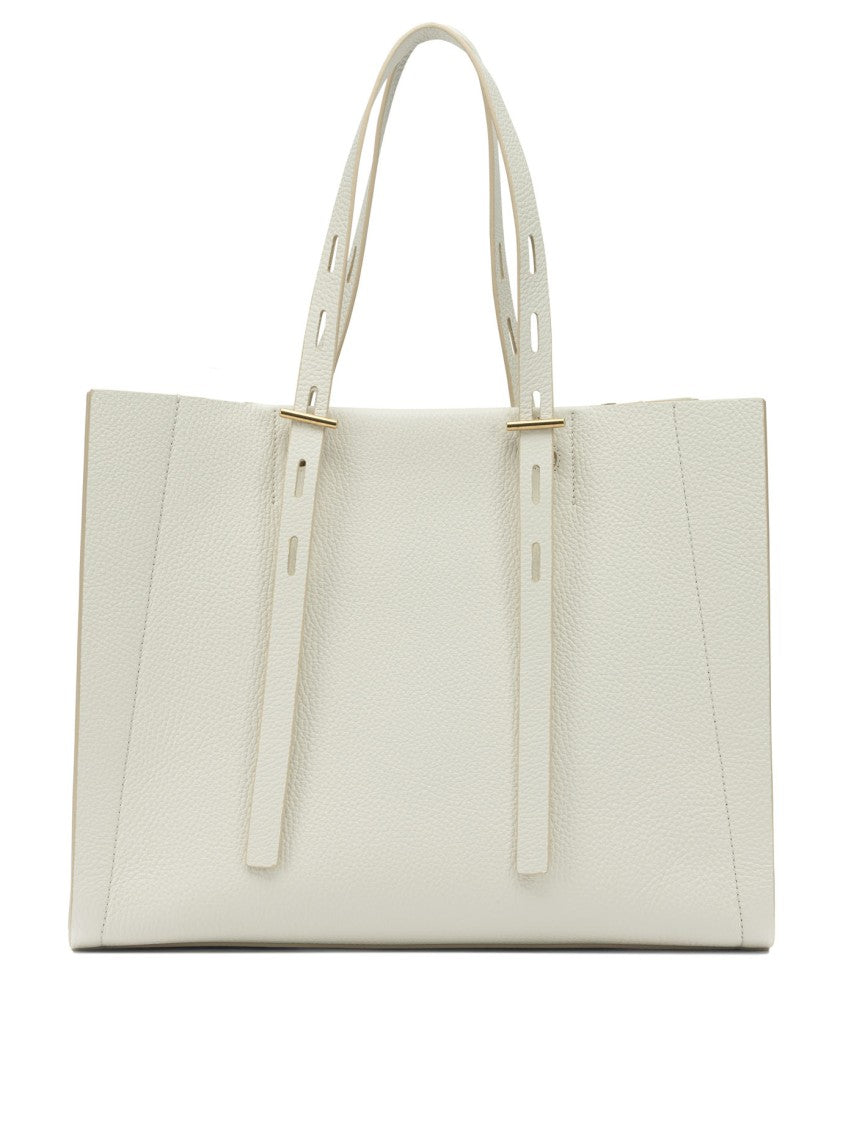 Minobossi Textured Leather Shoulder Bag With Adjustable Straps And Gold-Tone Accents