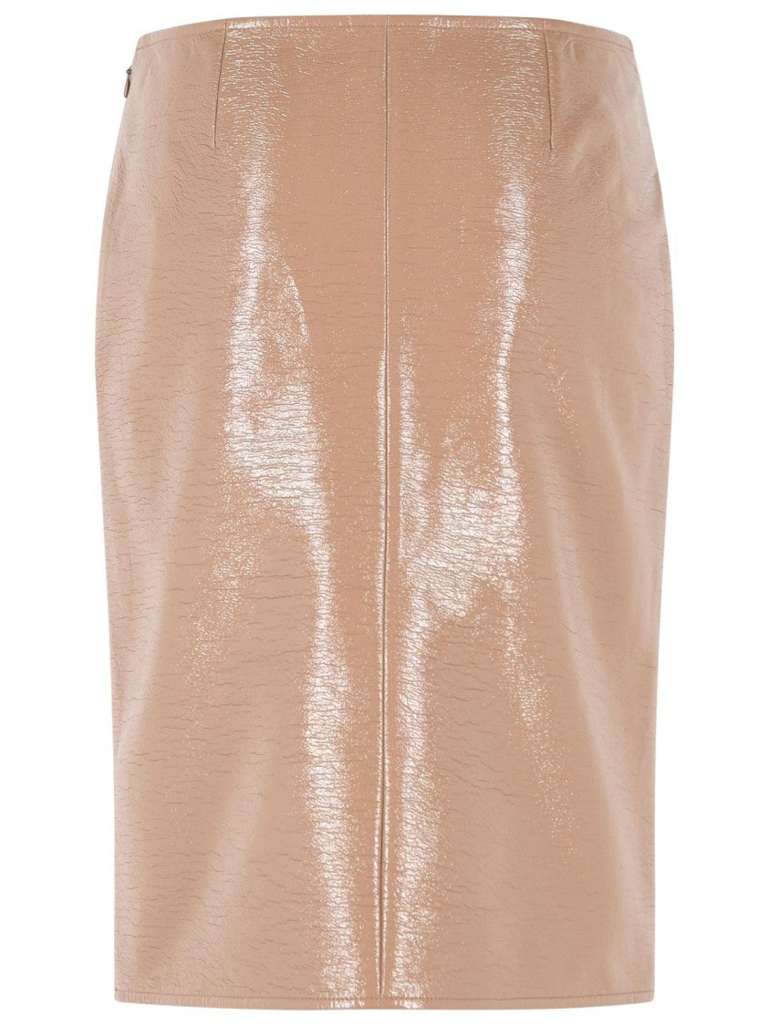 Courrèges 'Bronzer' Vinyl Skirt