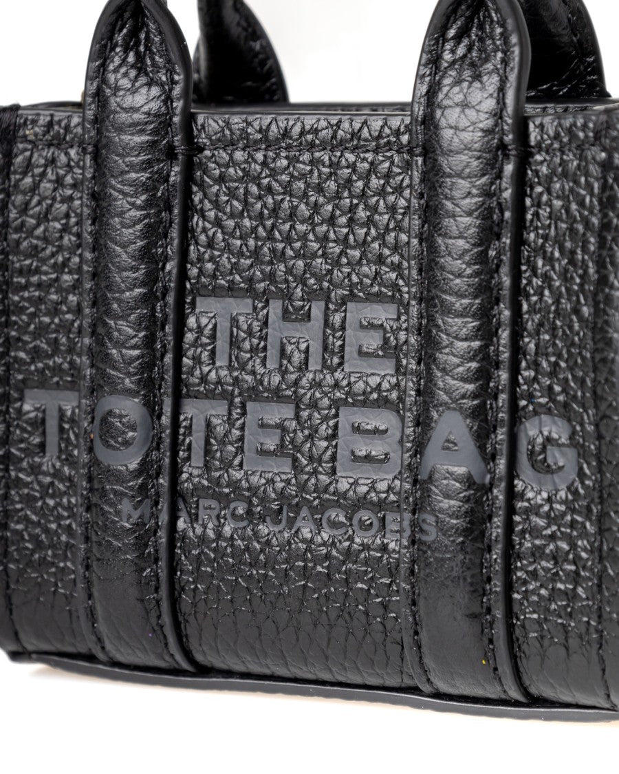 Marc Jacobs Nano Leather Charm With Iconic Branding