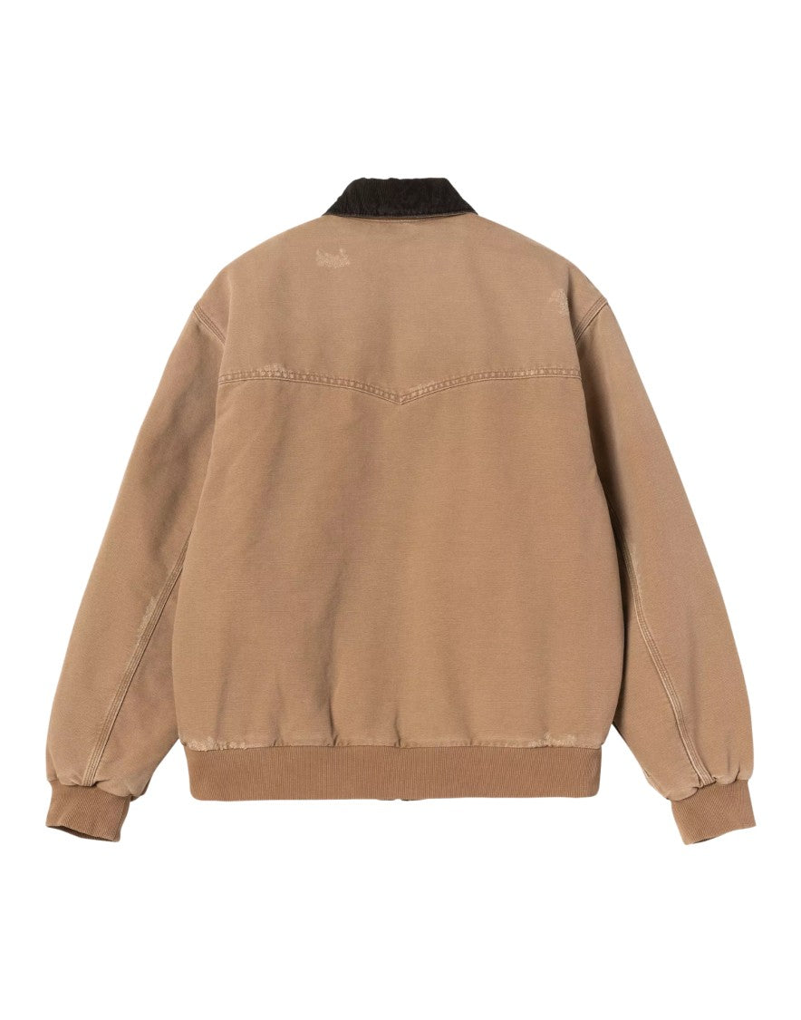 Carhartt Wip Black Michigan Blanket-Lined Organic Canvas Coat