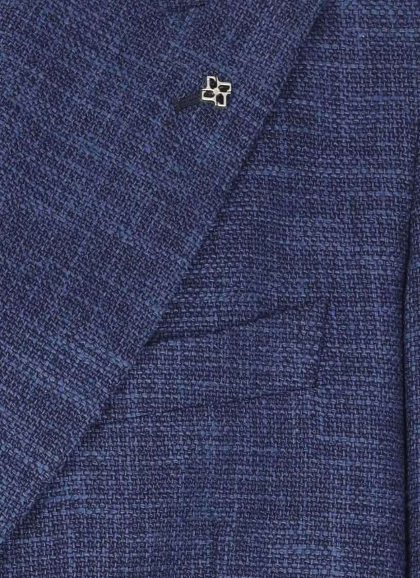 Tagliatore Blue Virgin Wool Blend Jacket