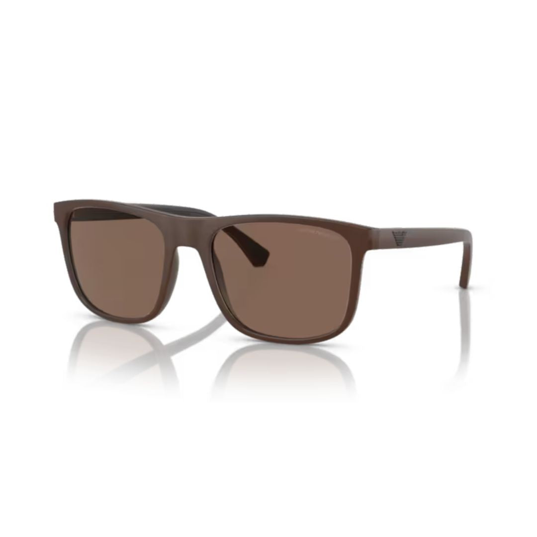 Emporio Armani 4129 Sole Rectangular Frame Sunglasses With Matte Finish