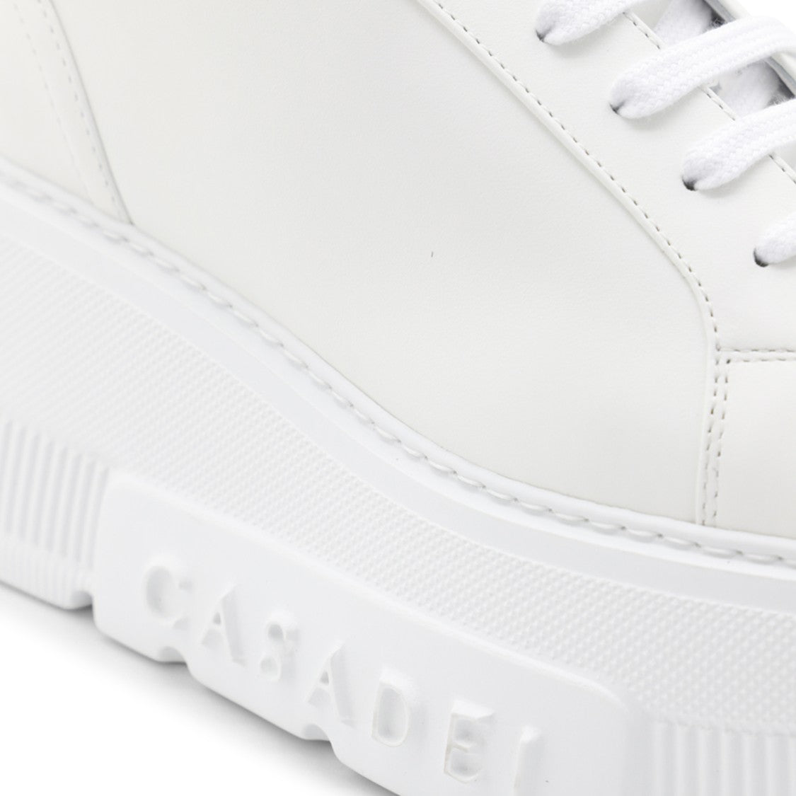 Casadei White Leather Nexus Sneakers