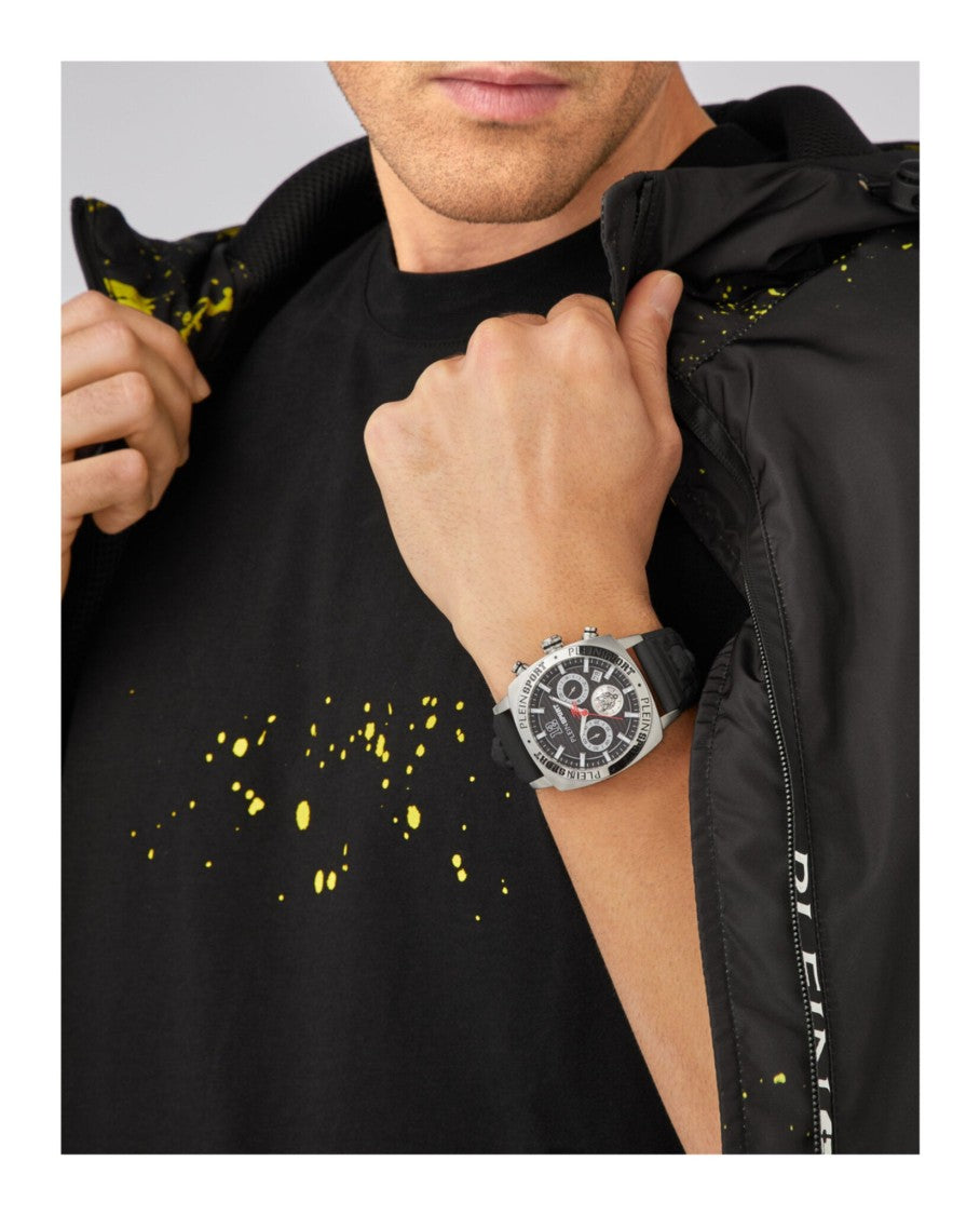 Plein Sport Wildcat Chronograph Watch With Guilloche Dial