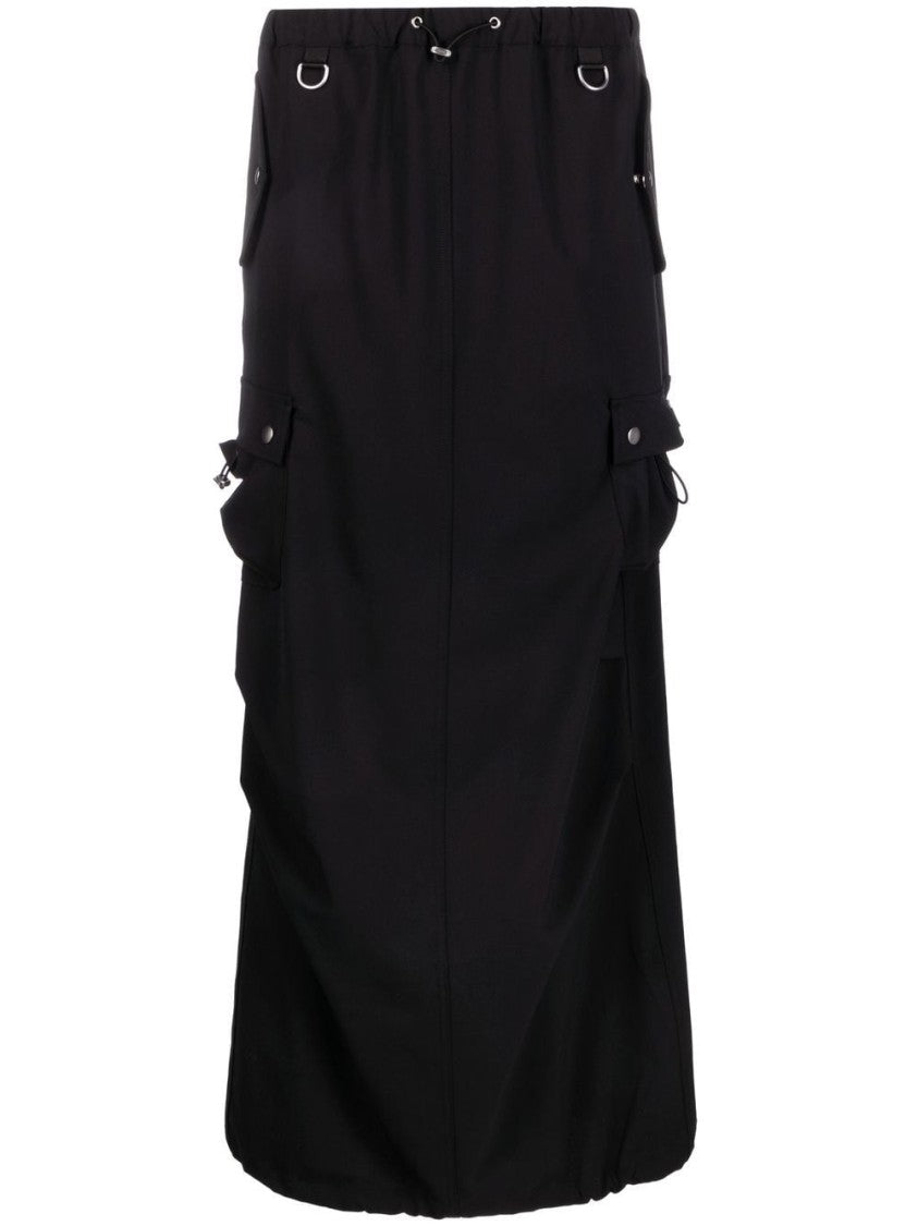 Coperni Floor-Length Black Maxi Skirt