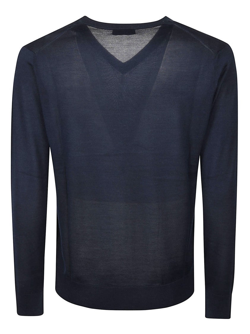 Ballantyne Silk-Cashmere Blend V-Neck Sweater