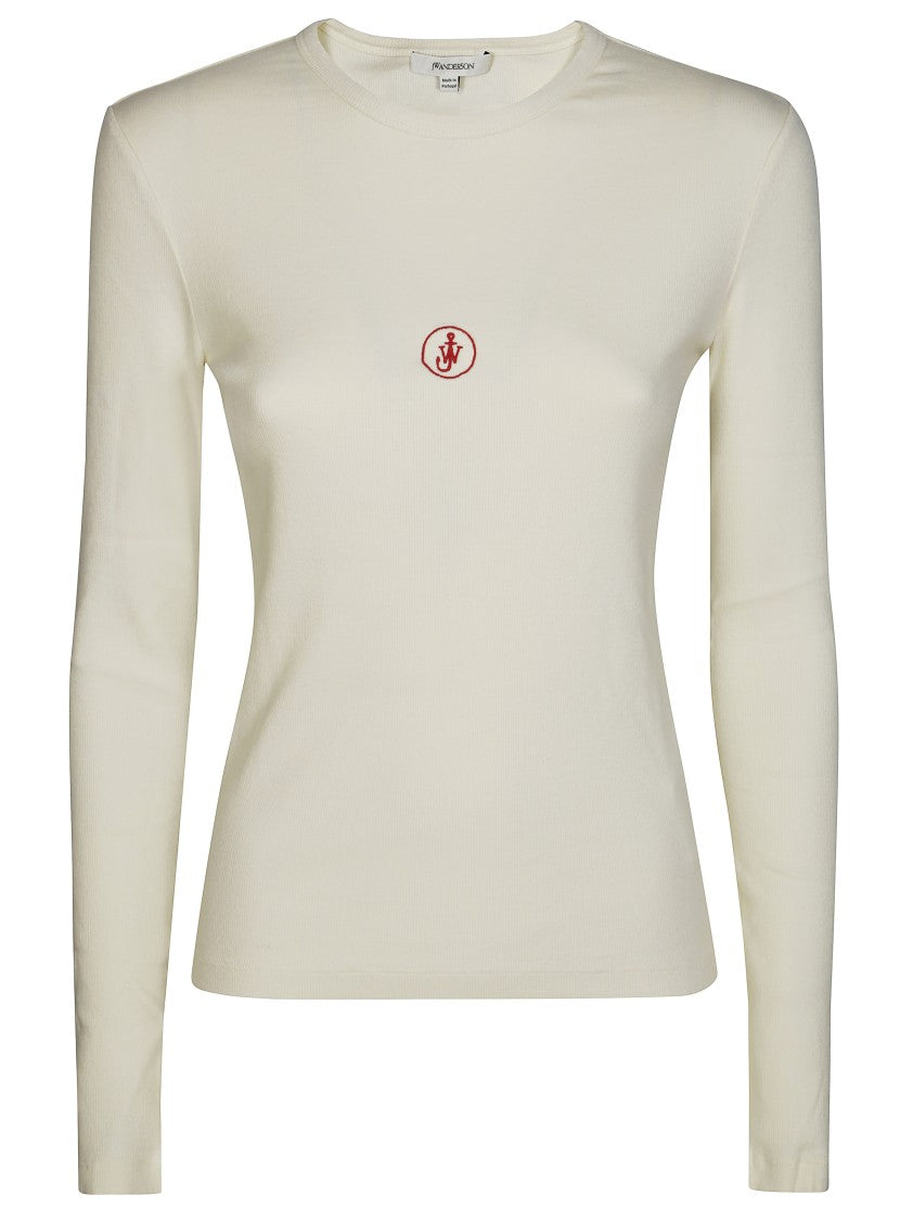 J. W. Anderson Fitted Long-Sleeved Top With Embroidered Logo