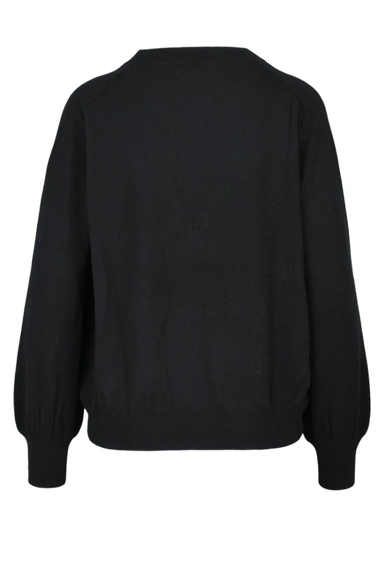 Ballantyne Crew Neck Cashmere Sweater - Black