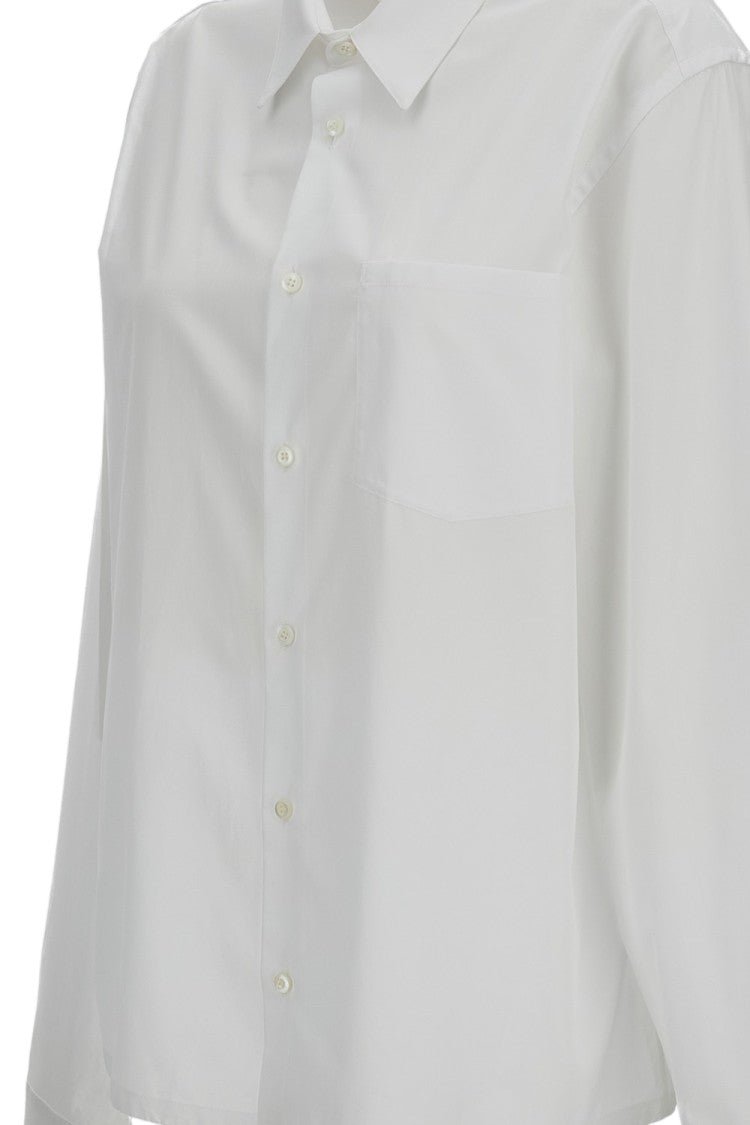 Rier White Boxy Cotton Poplin Shirt