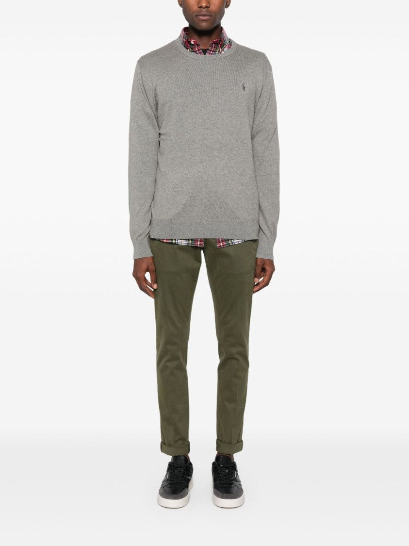 Polo Ralph Lauren Mélange Effect Cotton Blend Sweater