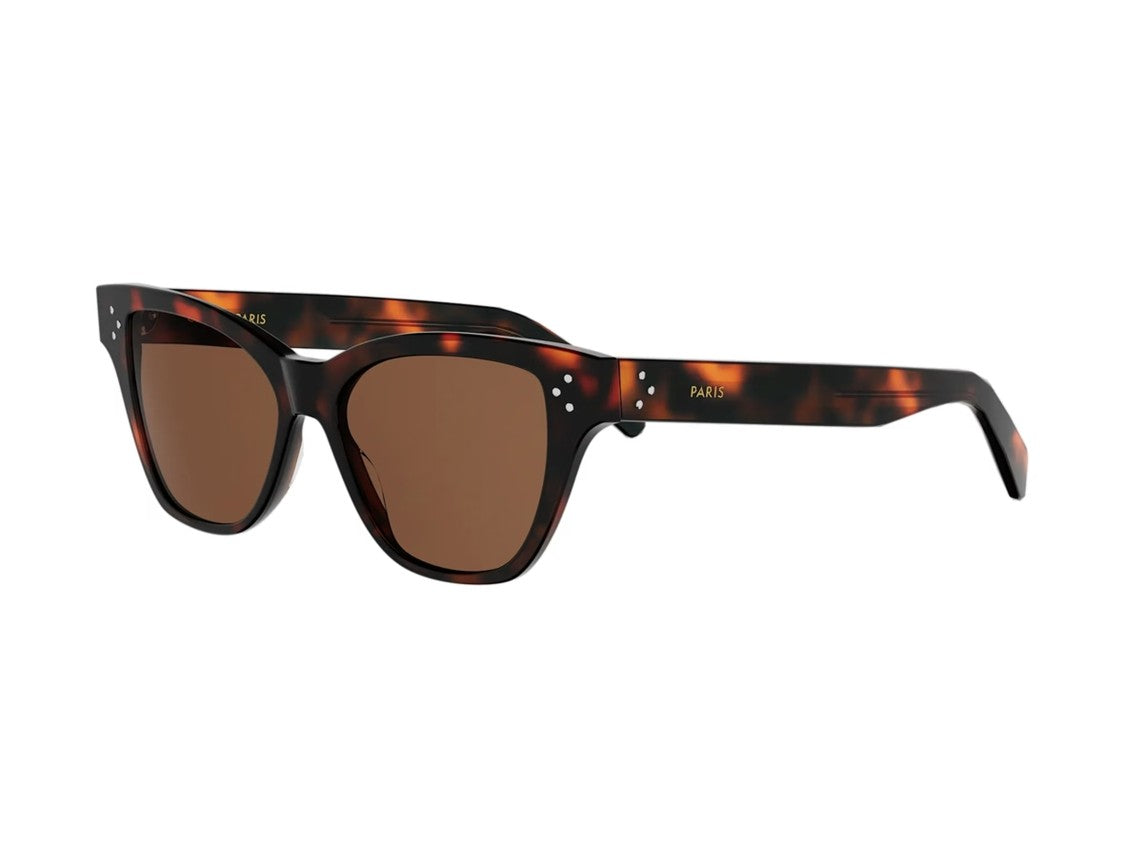Celine Tortoiseshell Cl40359i Silver-Accent Sunglasses