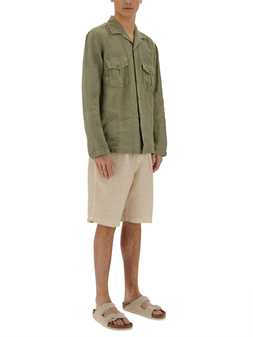 120% Lino Lightweight Linen Slim Fit Shirt